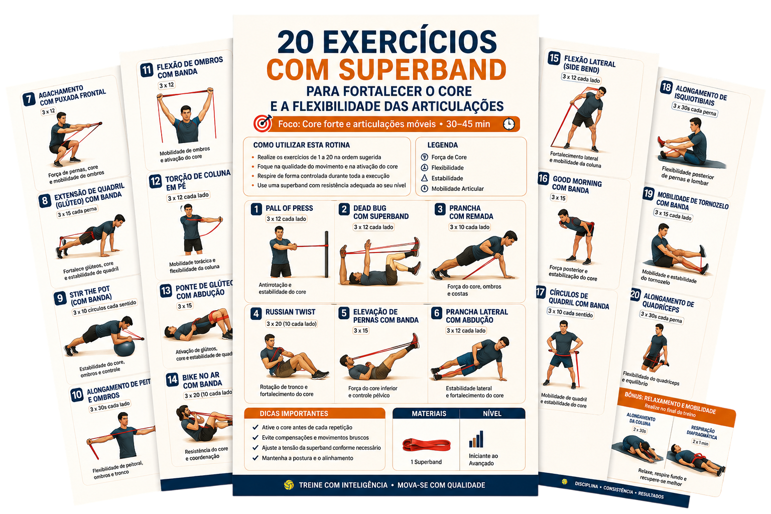 20 exercícios com superband